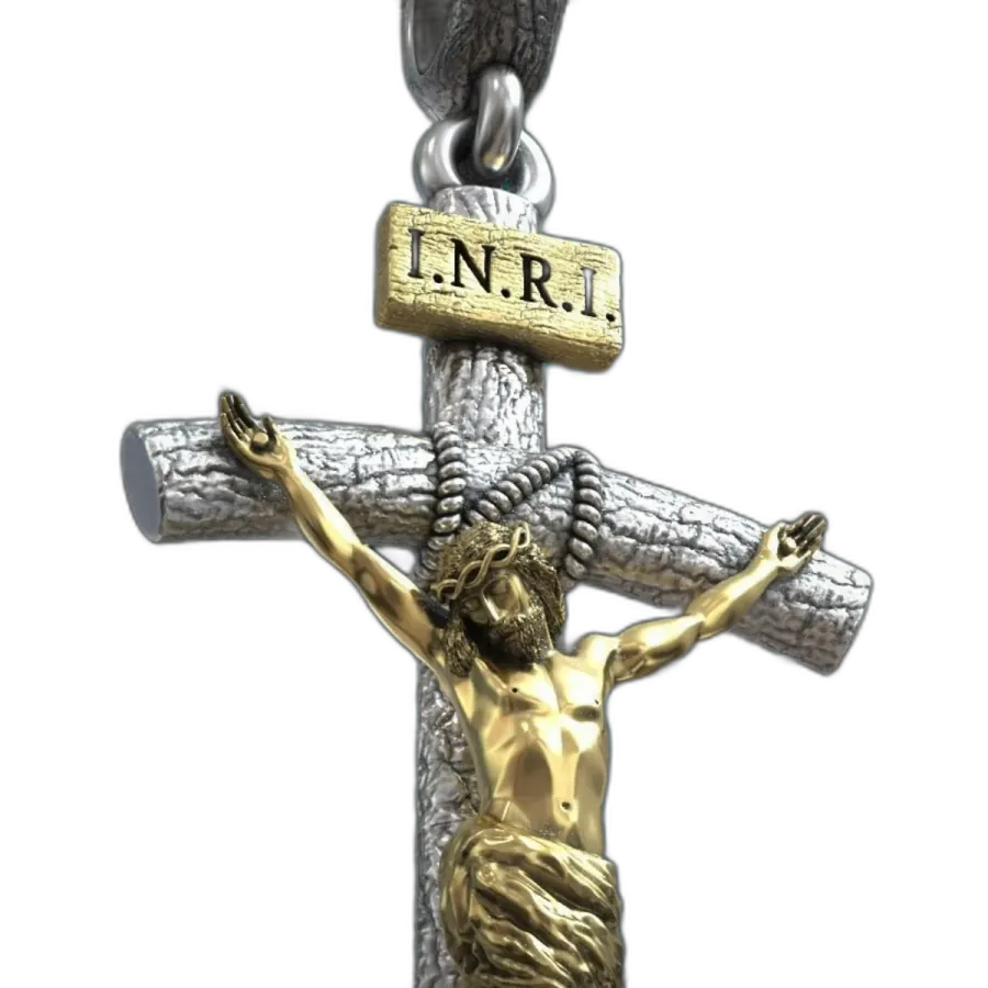 INRI Çarmıh Kolye Ucu